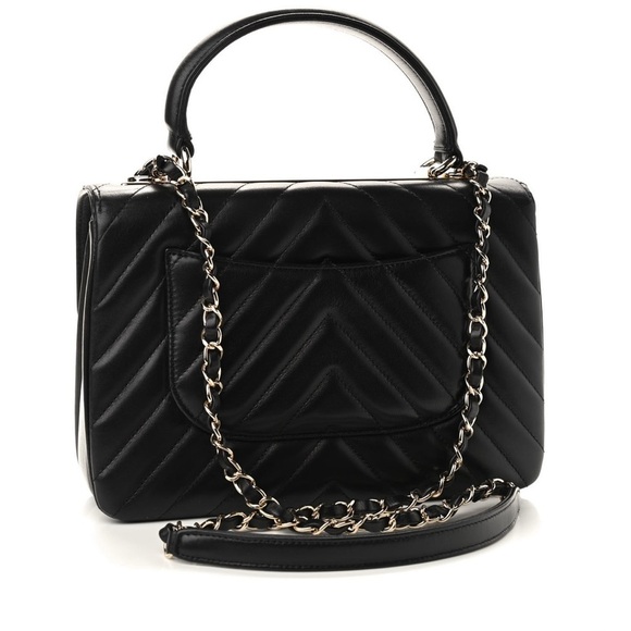 CHANEL Lambskin Chevron Trendy CC Flap Bag - Picture 3 of 9